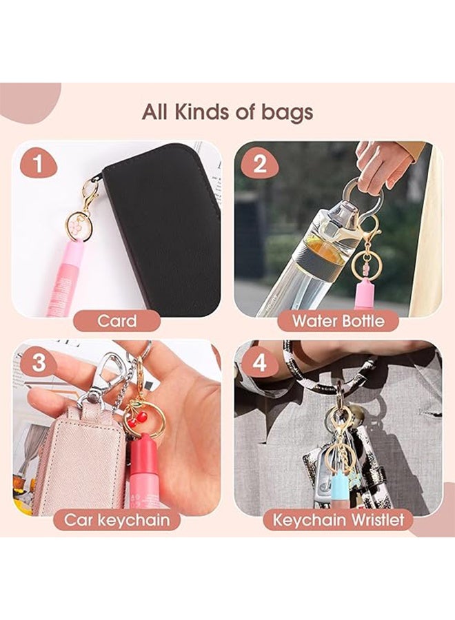 Keychain Cap for Summer Fridays 0.5 Oz Lip Balm keychain, lip gloss keychain, valentines day gifts for women（No Lip Balm） - Image 3